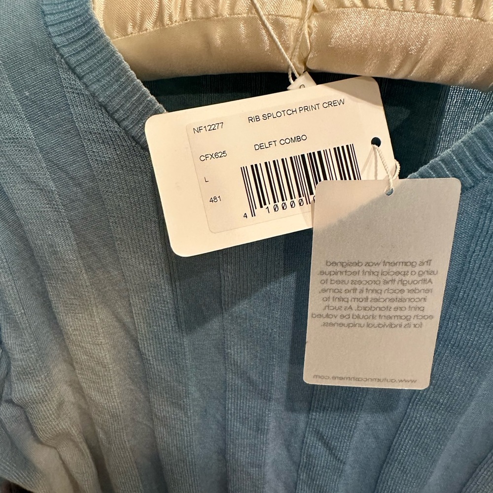 Blue ombré cotton by autumn cashmere sweater